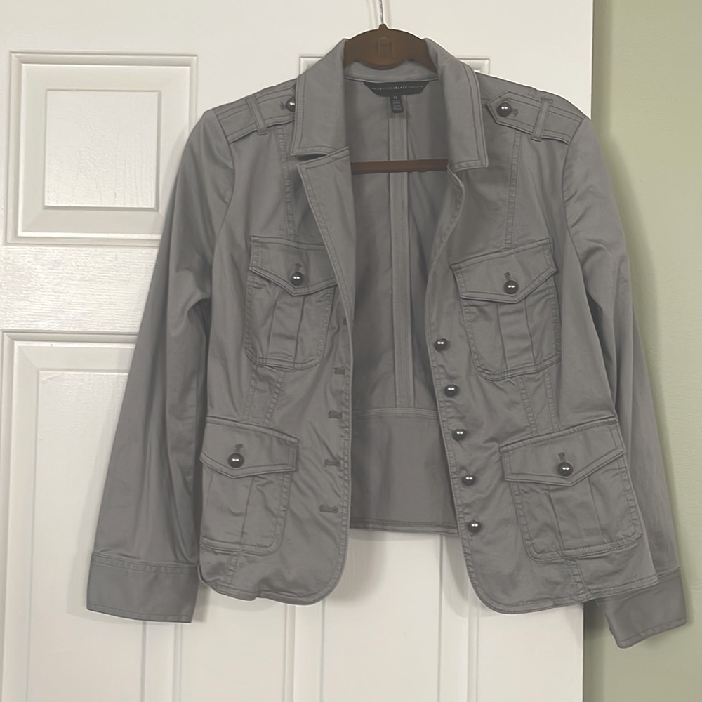 Grey jacket from white house black market.